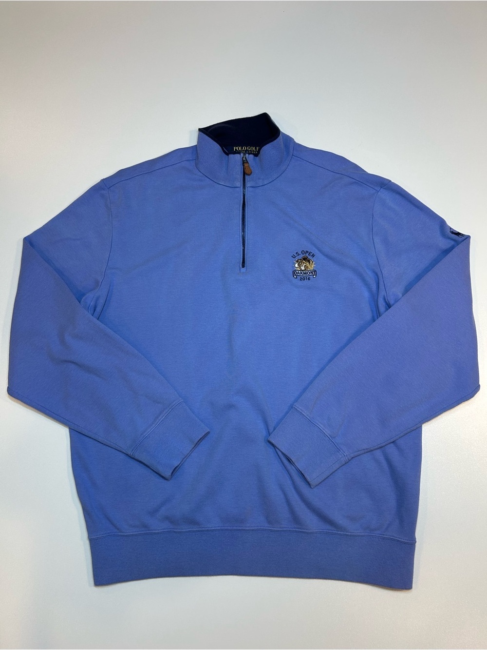 Polo Golf Ralph Lauren 2016 US Open Oakmont Quarter Zip Pullover Blue